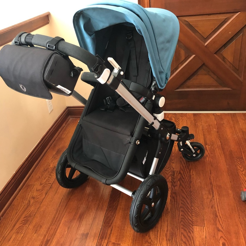 Bugaboo stroller with accessories